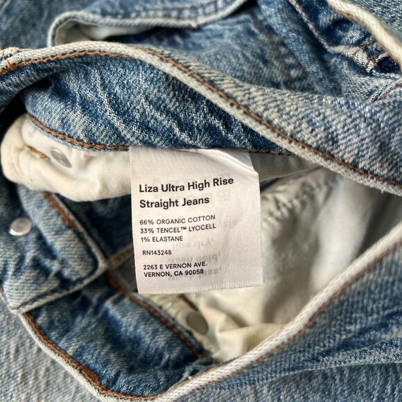 Reformation Liza Ultra High Rise Straight Jeans - Picture 6 of 6
